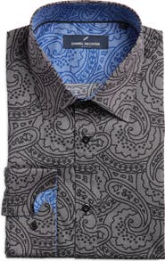 【人気投票 1~37位】ハイブランド人気ランキング！ DANIEL Nordstrom | Shirt Dress Stretch Non-Iron Paisley HECHTER シャツ/ブラウス(長袖/七分)