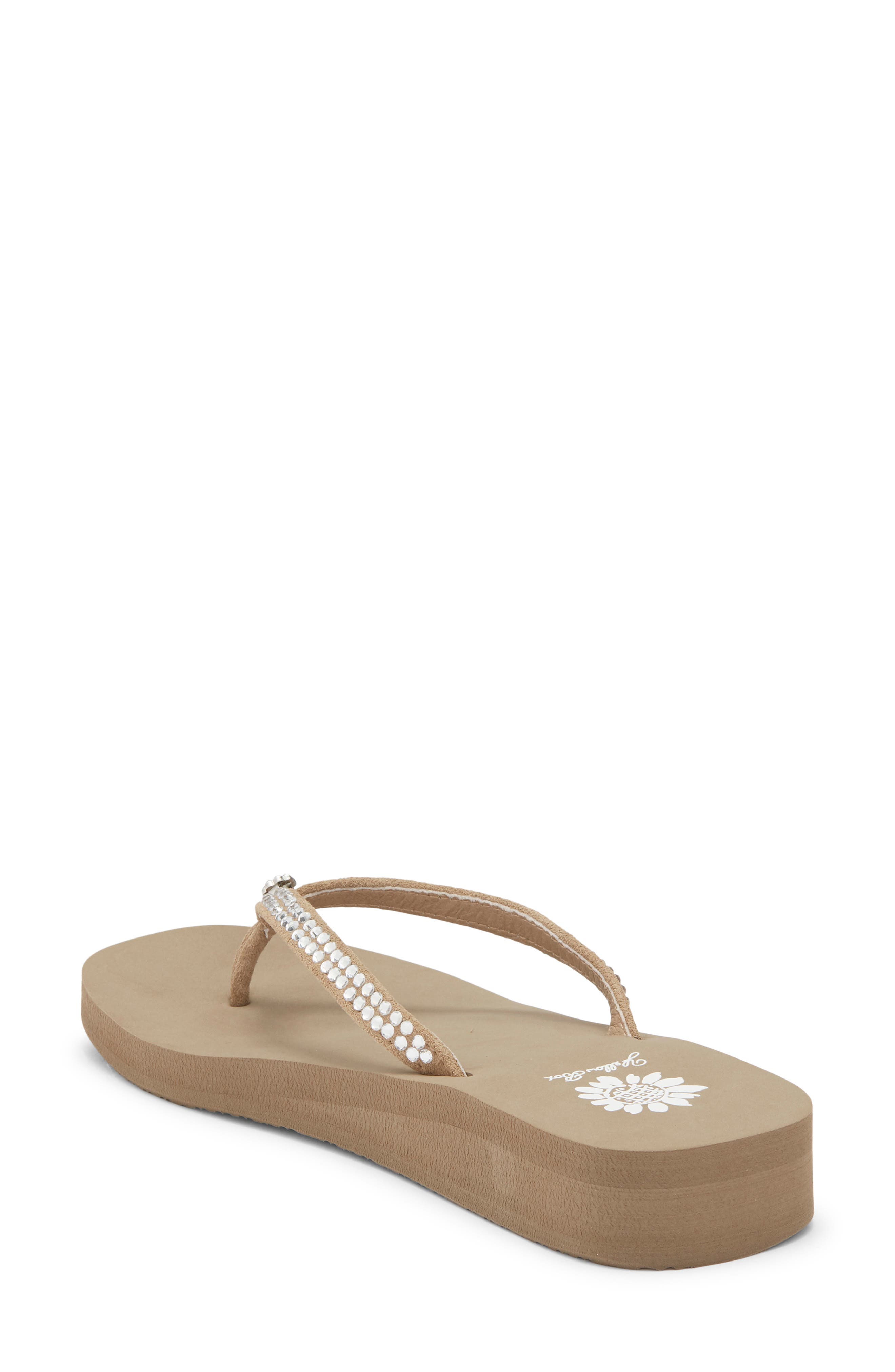 Yellow Box Premium Jello Platform Flip Flop, Alternate, color, Rich Taupe
