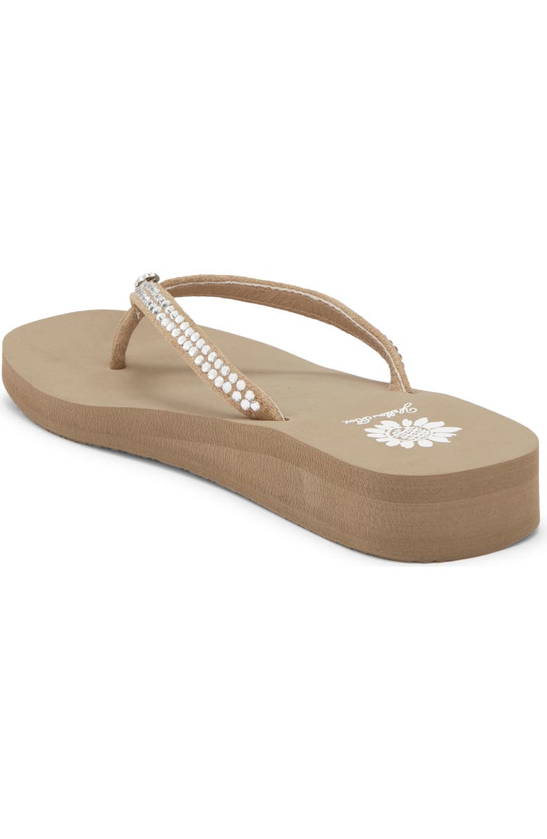 Yellow Box Premium Jello Platform Flip Flop, Alternate, color, Rich Taupe