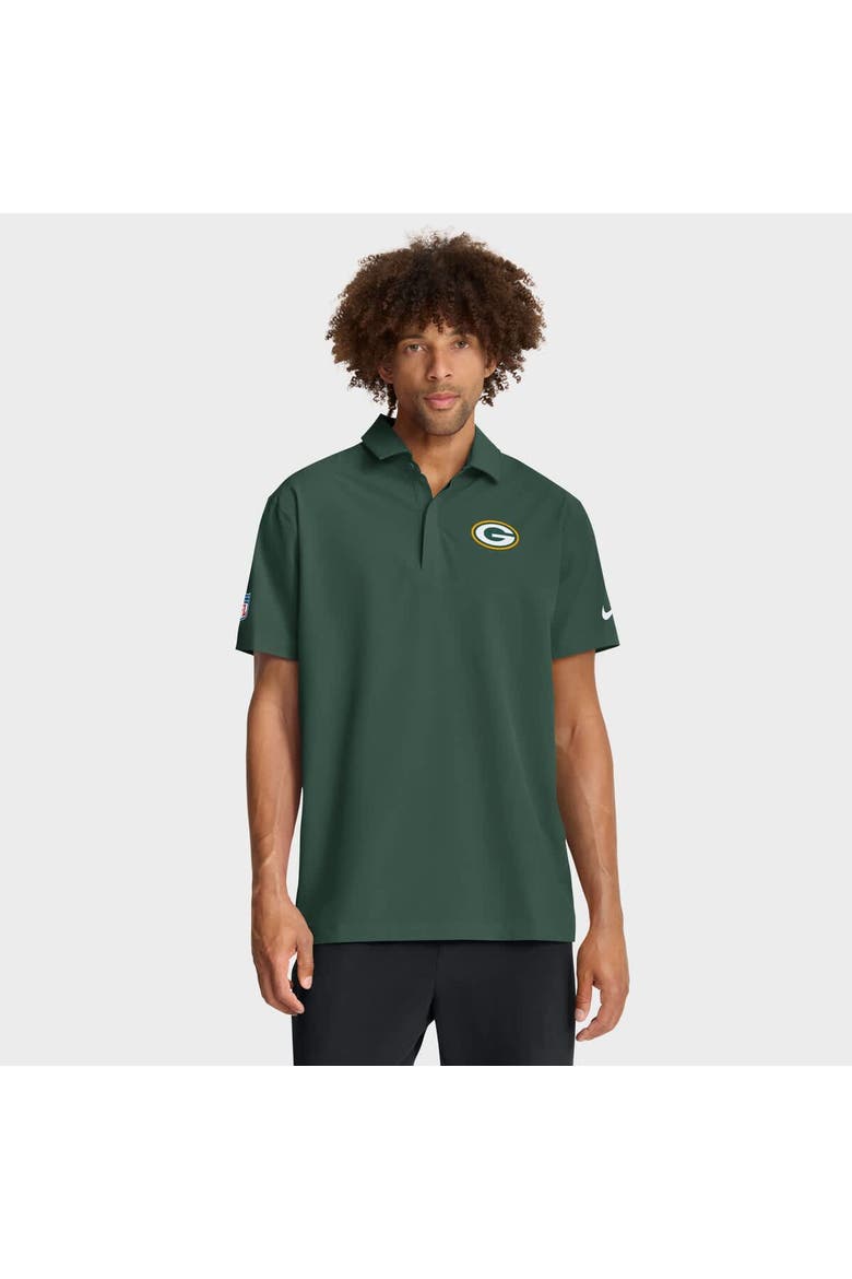 Men's Nike Green Green Bay Packers Sideline City Pride Woven Performance Polo, Main, color, Green