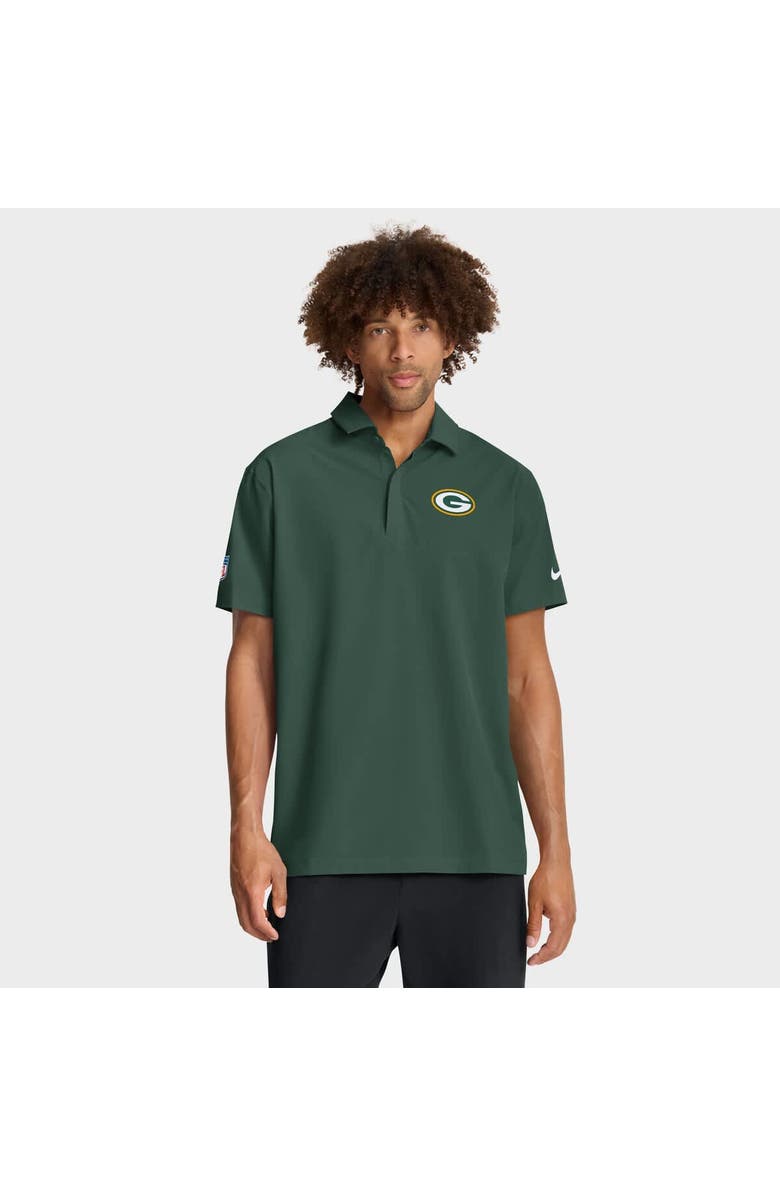 Nike Men's Nike Green Green Bay Packers Sideline City Pride Woven Performance Polo, Main, color, Green