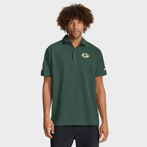 Men's Nike Green Green Bay Packers Sideline City Pride Woven Performance Polo