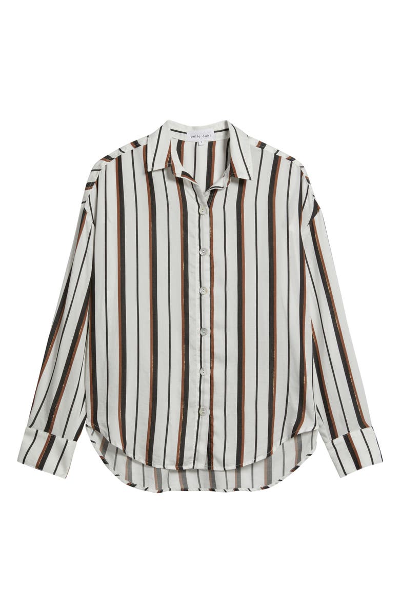 Bella Dahl Stripe Boyfriend Shirt, Alternate, color, Autumn Lurex Stripe