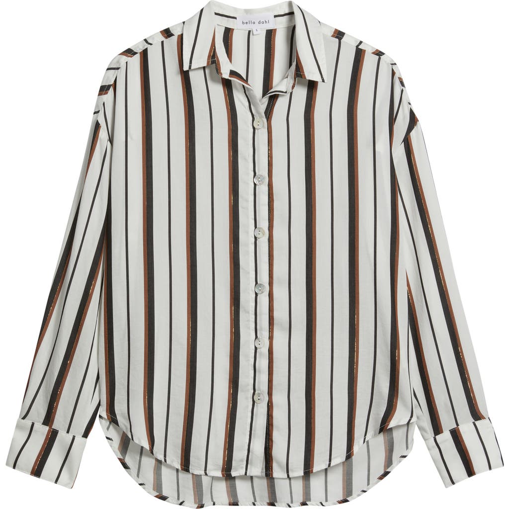 Bella Dahl Boyfriend Button Down Shirt In Multi