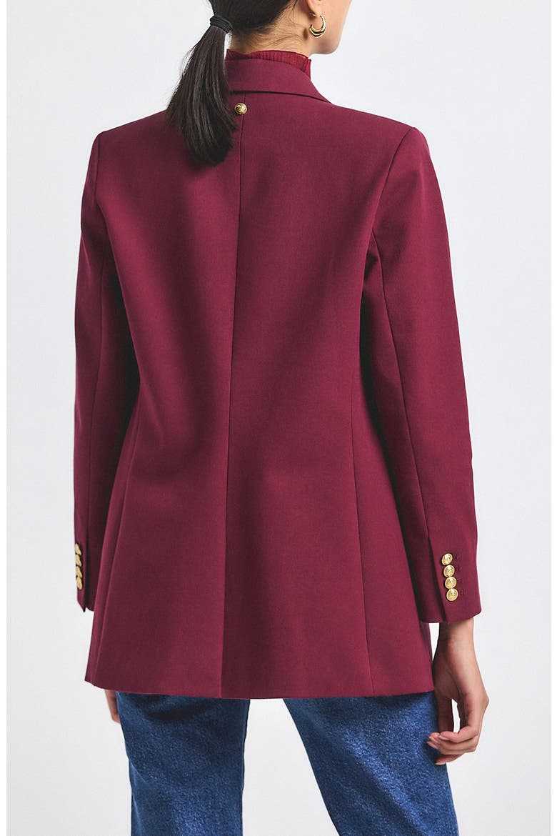 Walter Double Breasted Jacket, Alternate, color, BORDEAUX
