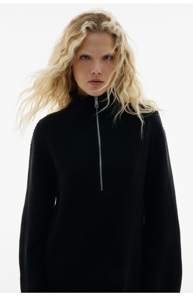 H&M Chunky-knit Zip-top Jumper, Alternate, color, 