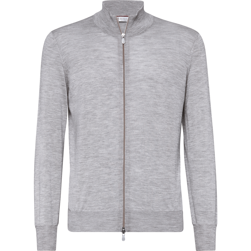 Brunello Cucinelli Lightweight Cardigan In Gray