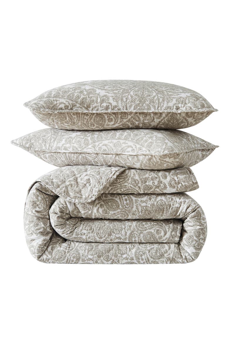 Ashanti Quilt & Sham Set, Main, color, BONE