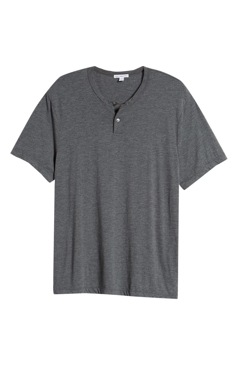 James Perse Cotton Blend Short Sleeve Henley, Alternate, color,