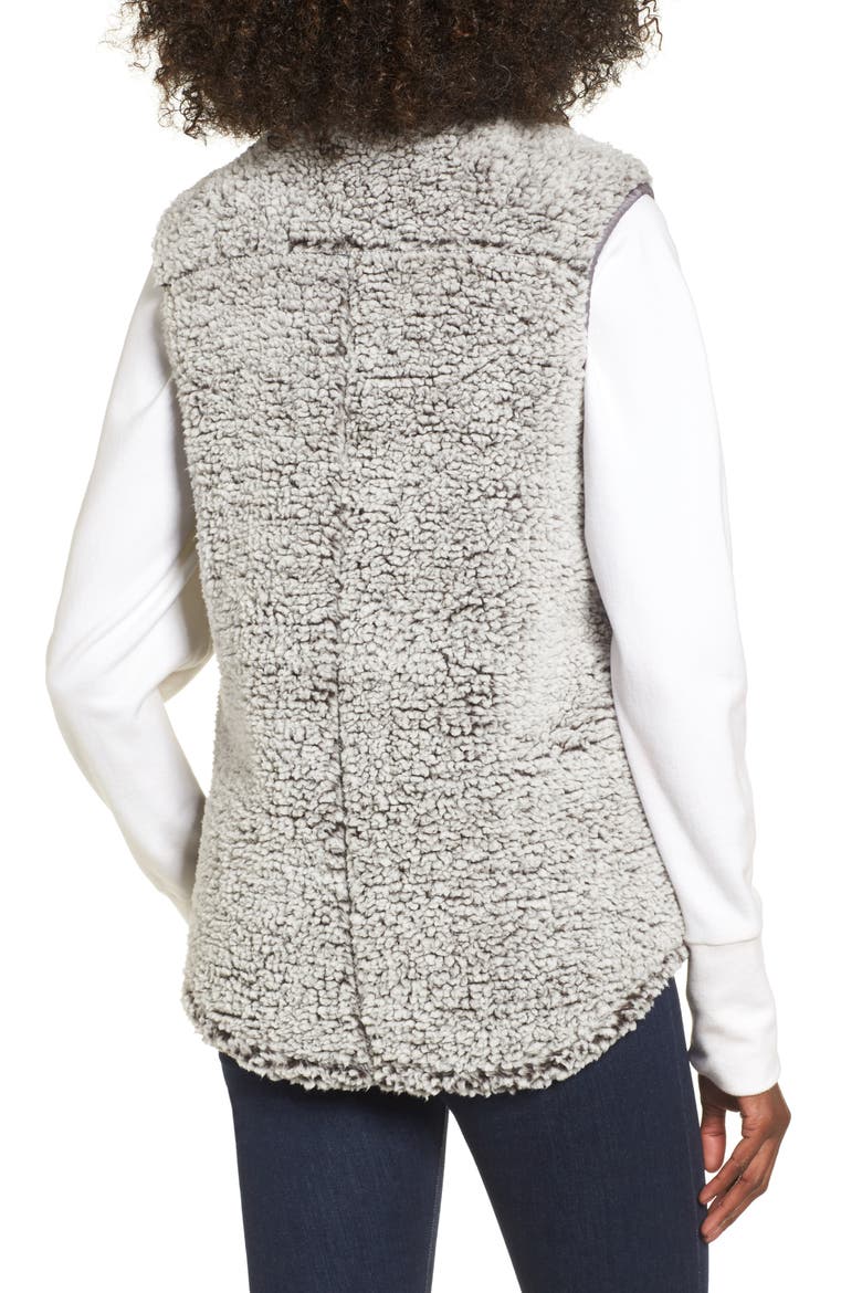 Arctic Fleece Vest, Alternate, color, CHARCOAL