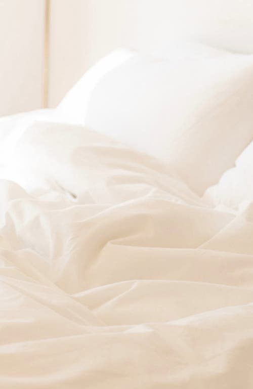 Fluffco | Hotel Comfort Flat & Fitted Sheet Set In White