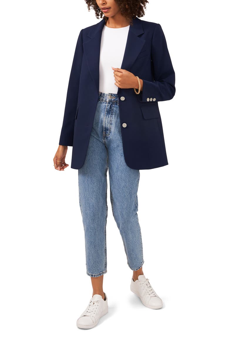 Notch Collar Blazer, Alternate, color, CLASSIC NAVY