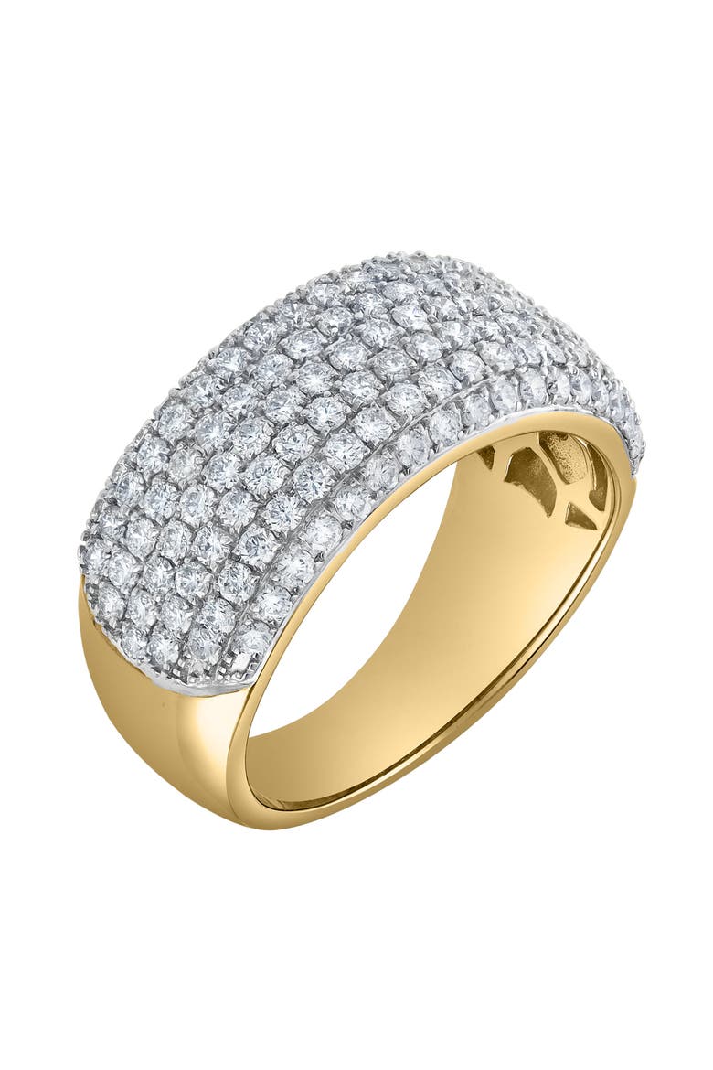 Grandeur 1.50 Ct Natural Diamond 10K Gold Ring, Alternate, color, 10K Yellow Gold