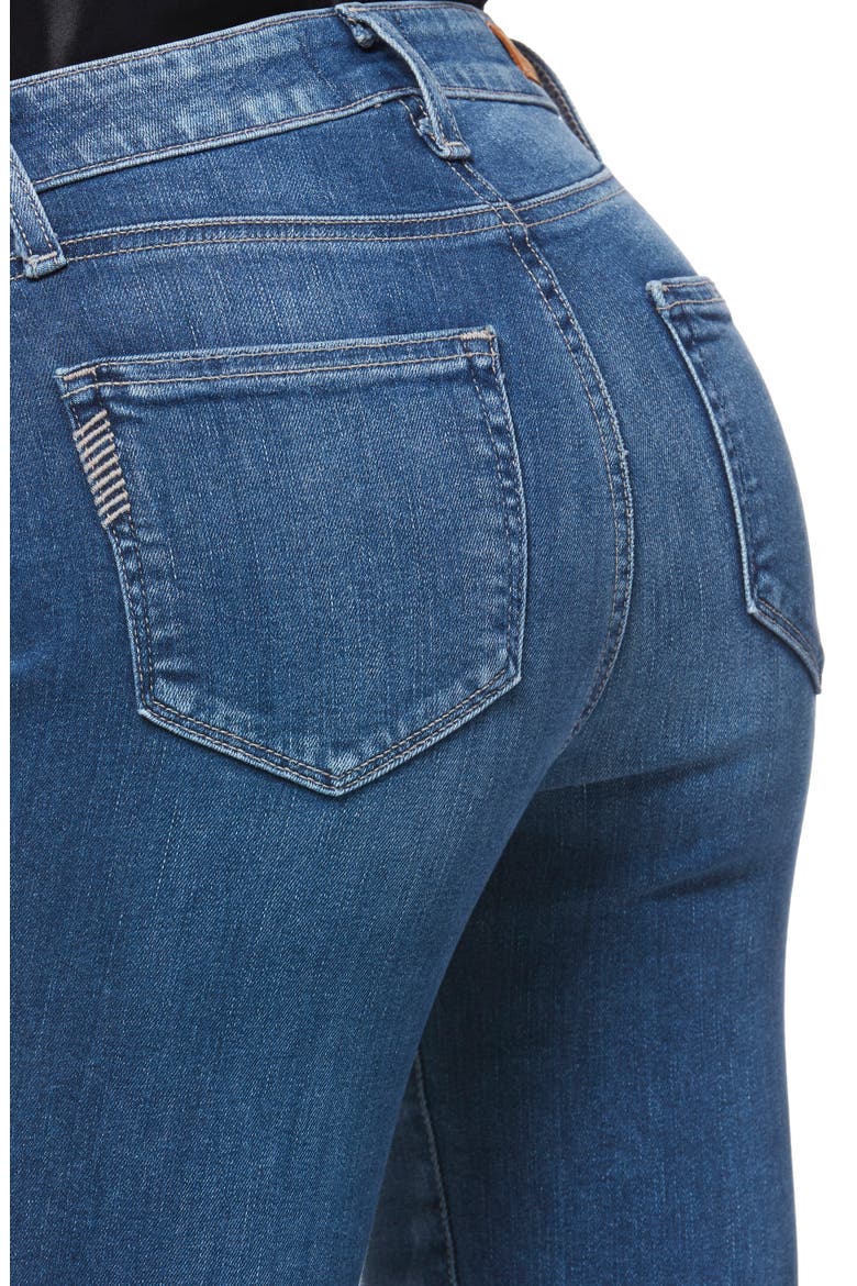 Hoxton Transcend Vintage High Waist Crop Skinny Jeans, Alternate, color, ADDLER BLUE