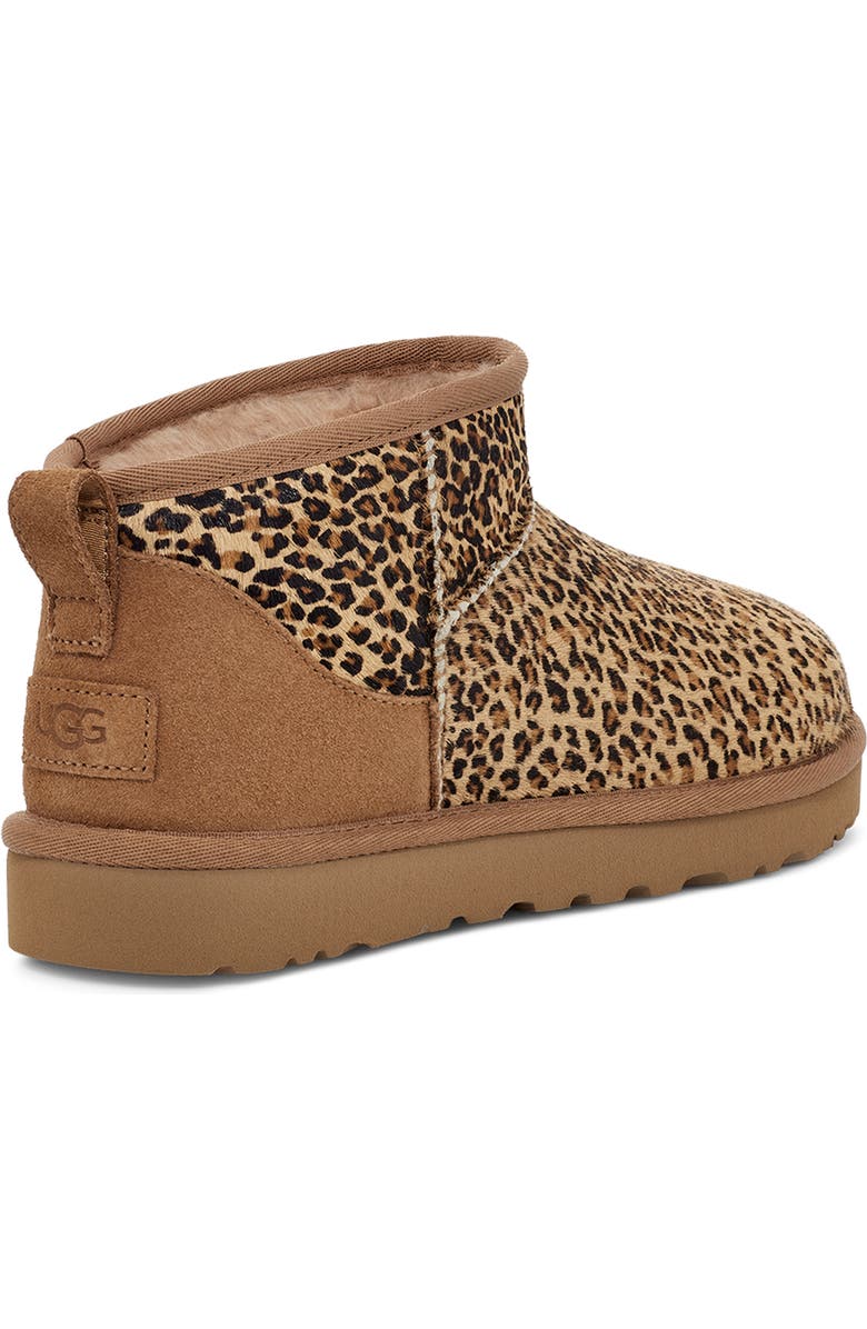 UGG<sup>®</sup> Speckles Ultra Mini Genuine Calf Hair Ankle Bootie, Alternate, color,