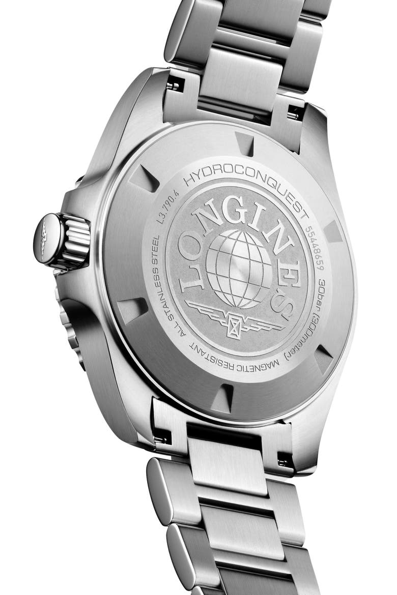 HydroConquest Automatic Bracelet Watch, 41mm, Alternate, color, BLUE
