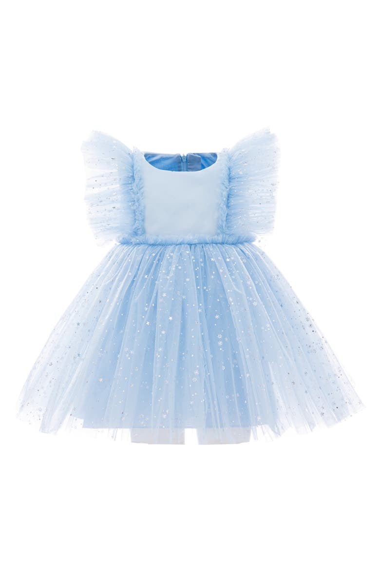 Party Dress with Glitter Stars, Main, color, Light Blue