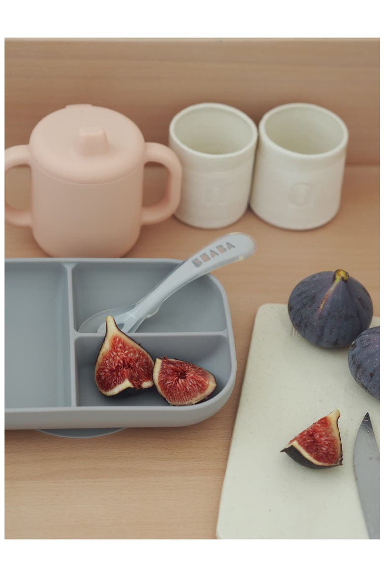 Sips & Bites 3-Piece Silicone Feeding Set, Alternate, color, ROSE