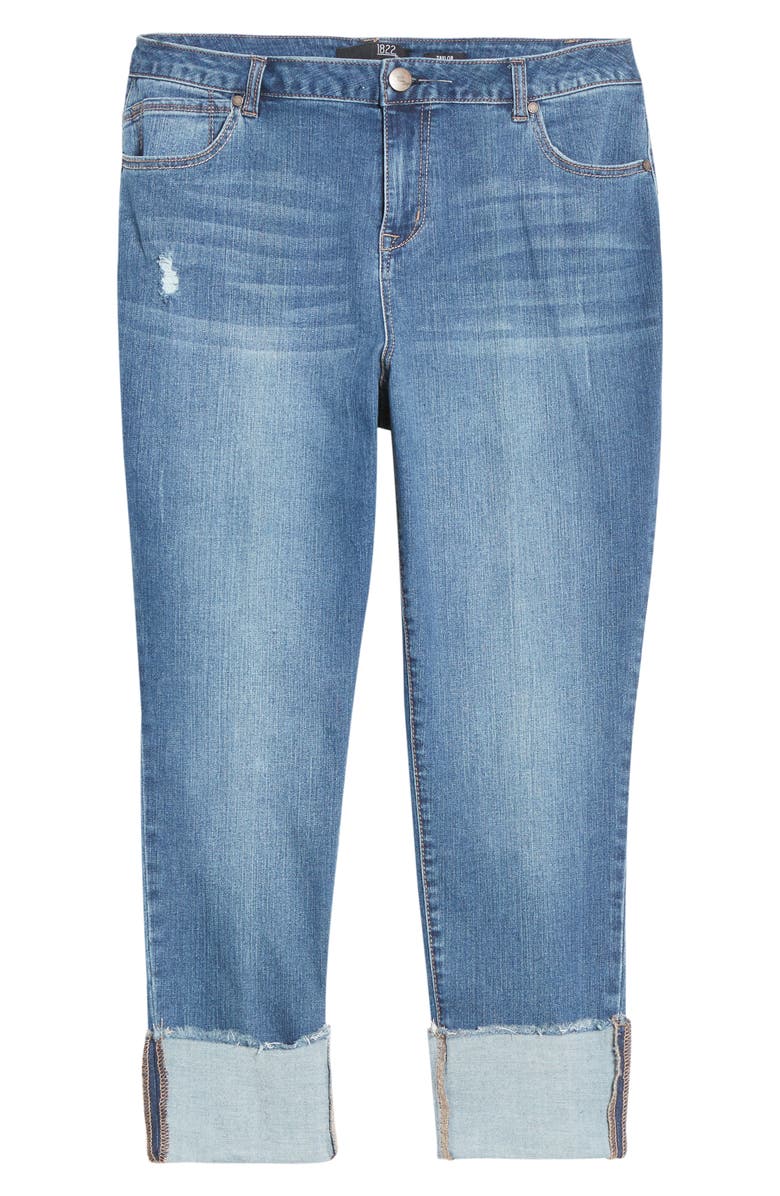 1822 Denim Deep Roll Cuff Jeans, Main, color, Jeremy