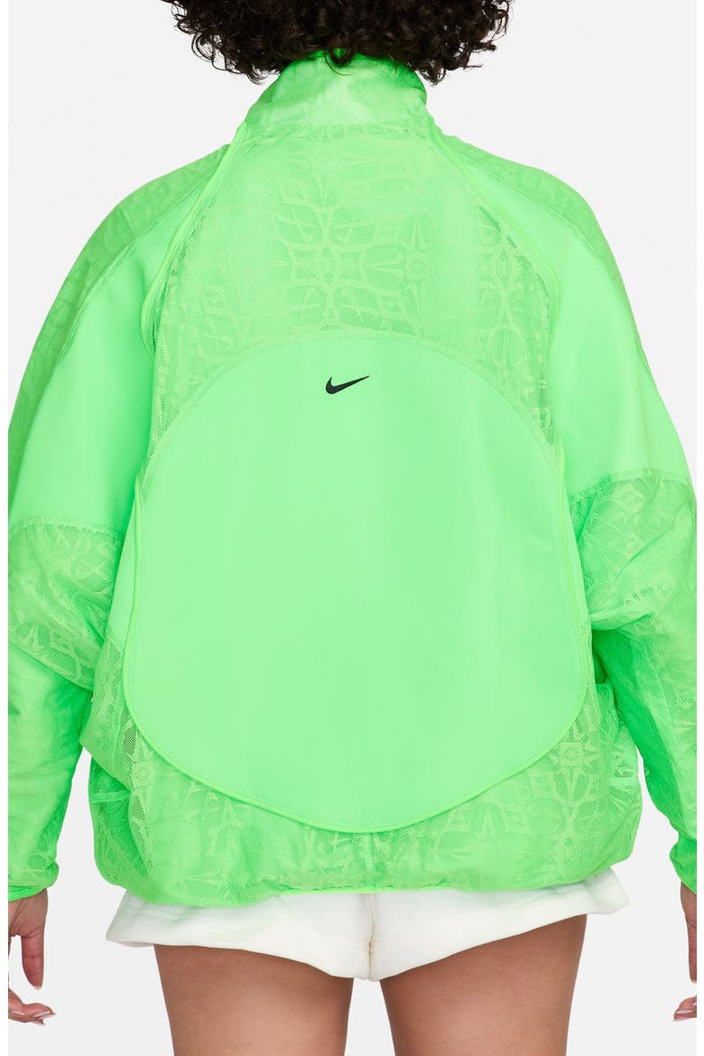 Sportswear Street Lace Track Jacket, Alternate, color, GREEN STRIKE/ BLACK