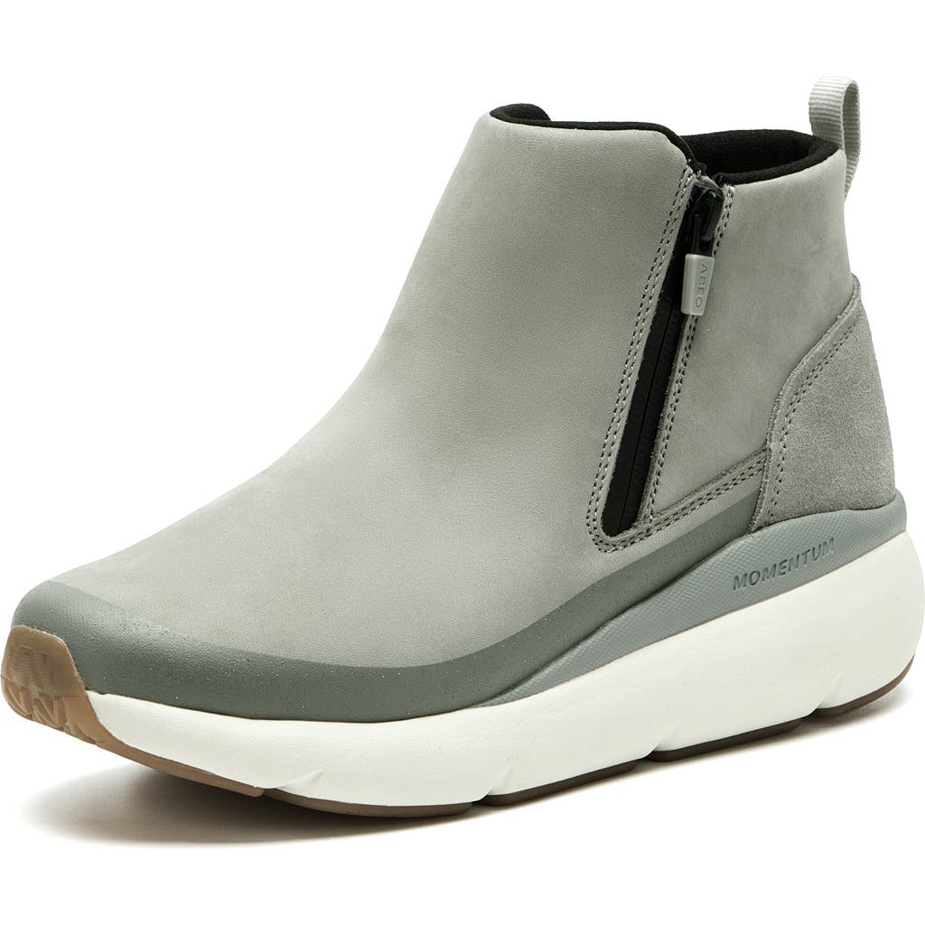 Abeo Mxv Shift Zip Bootie In Grey Nubuck - Regular
