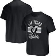 NFL X DARIUS RUCKER Men's NFL x Darius Rucker Collection by Fanatics Black Las Vegas Raiders Stripe T-Shirt
