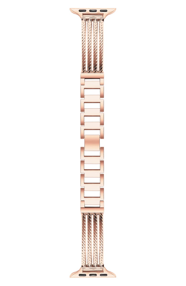 The Posh Tech Clara 38mm Apple Watch<sup>®</sup> Bracelet Watchband, Main, color, Rose Gold