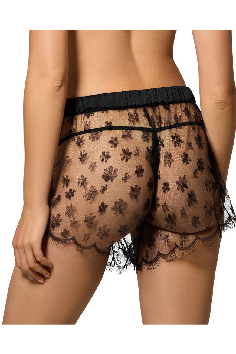 All Over Lace Boxer Short, Alternate, color, Black