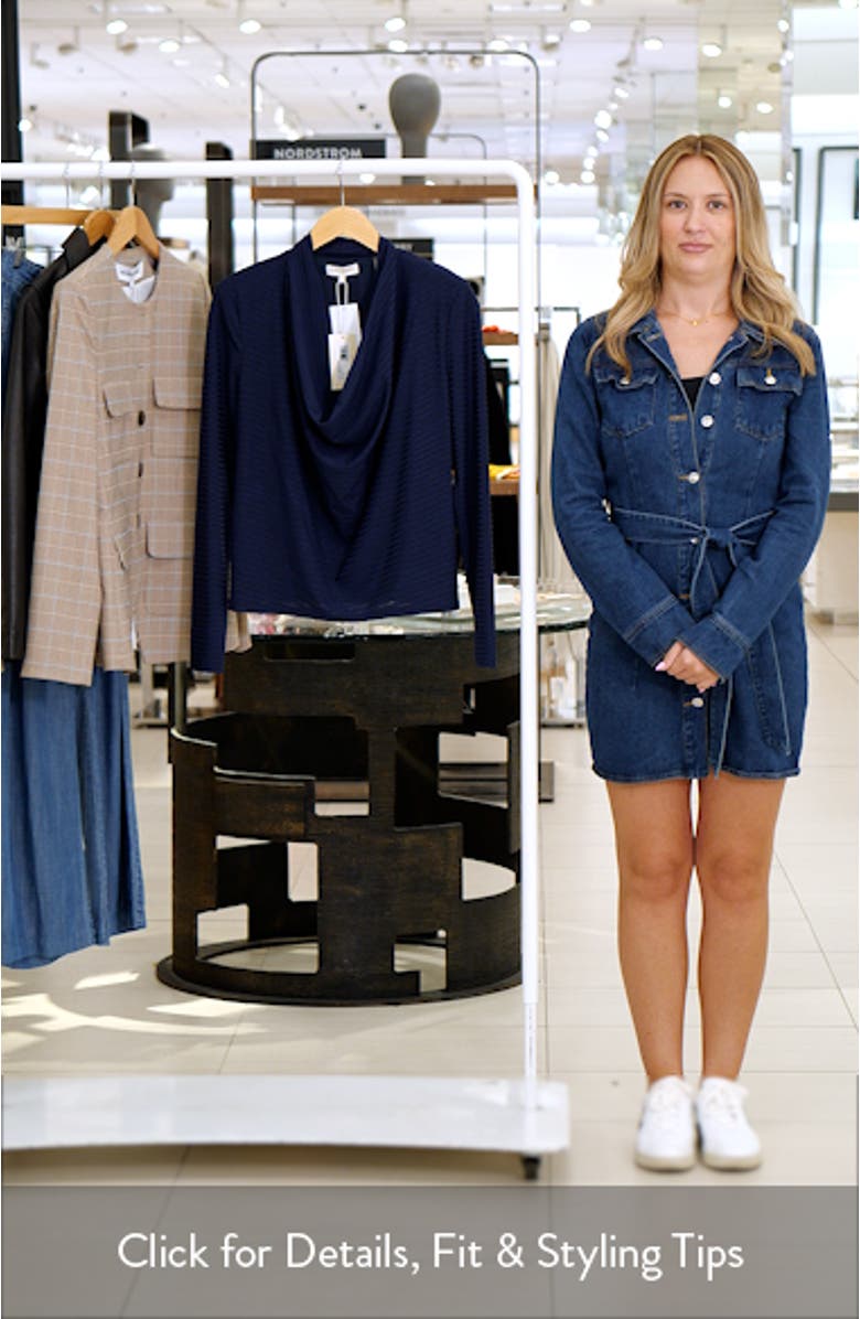 Antonia Cowl Neck Rib Top, sales video thumbnail