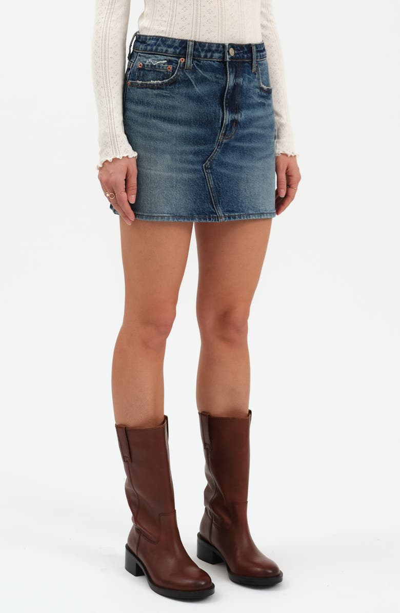DAZE Malibu Denim Miniskirt, Alternate, color, Authentic
