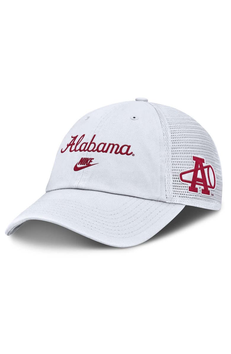 Nike Men's Nike White Alabama Crimson Tide Club Legacy Adjustable Trucker Hat, Main, color, White