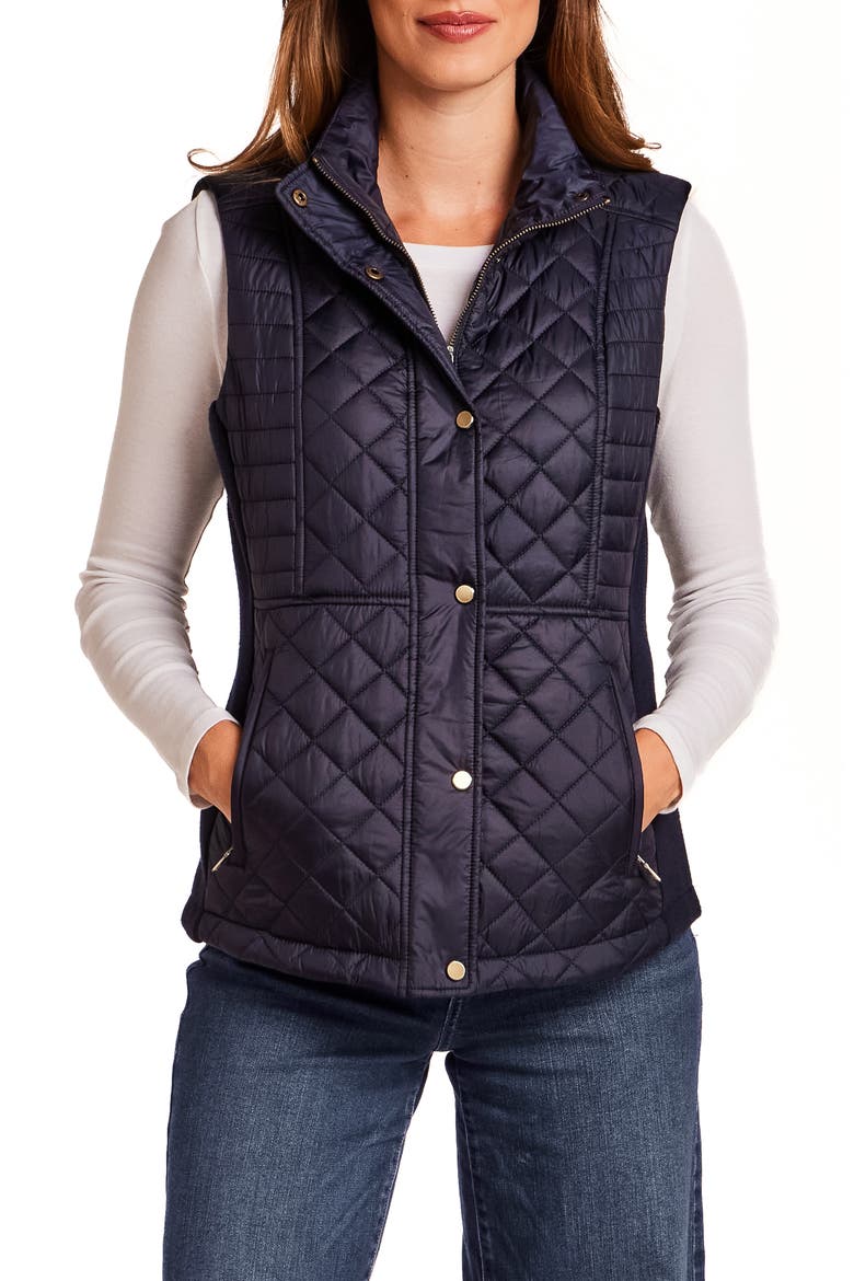 Quilted Vest, Main, color, NAVY