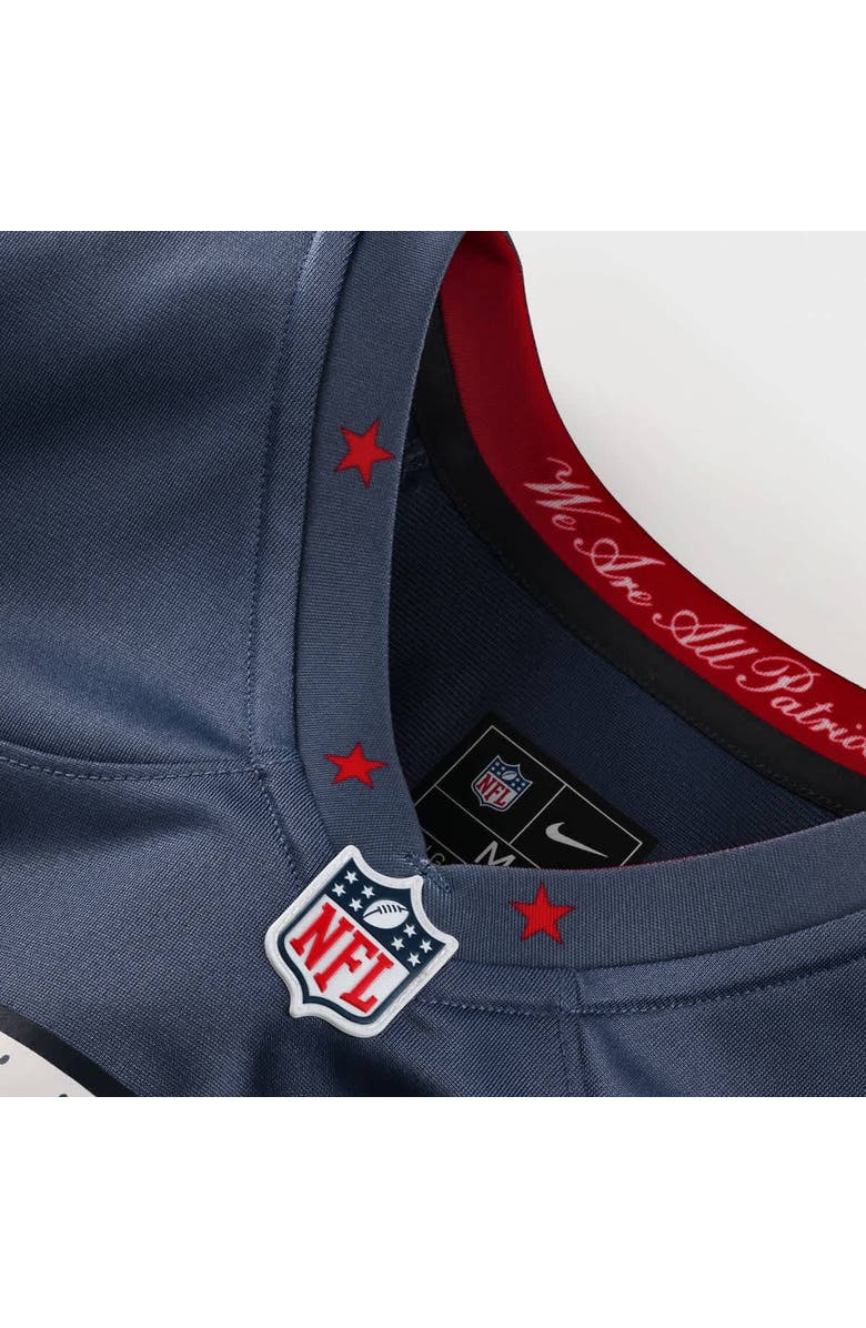 Nike Women's Nike Christian Gonzalez Storm Blue New England Patriots 2025 Rivalries Collection Game Jersey, Alternate, color, Blue
