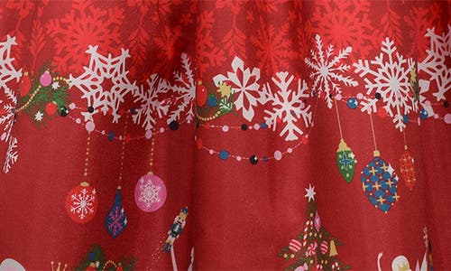 Iris & Ivy Kids' Nutcracker Dress & Sweater Set In Red