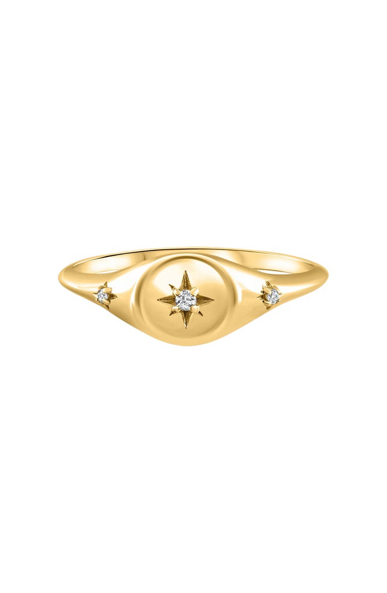 Bliss Diamond Diamond Starburst Stackable Ring 18k Gold, Alternate, color, 
