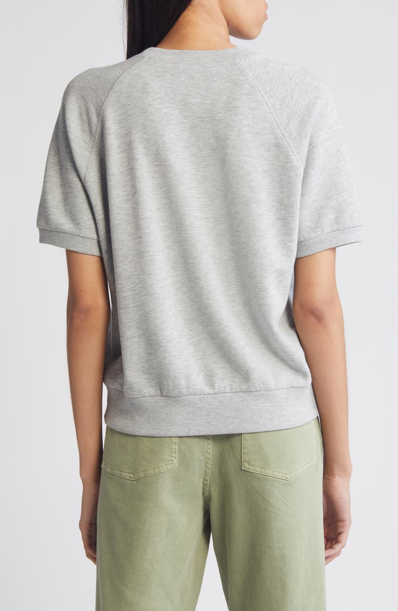 Treasure & Bond Short Sleeve Cotton Blend Sweatshirt, Alternate, color,