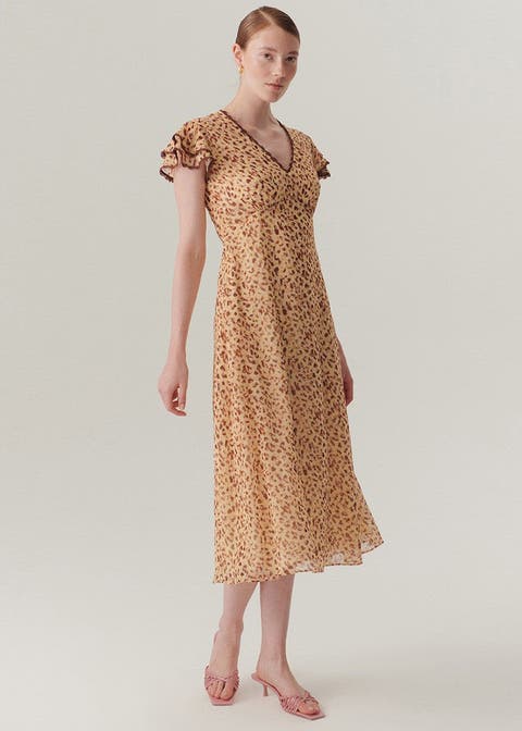 Nora Chiffon Midi Dress