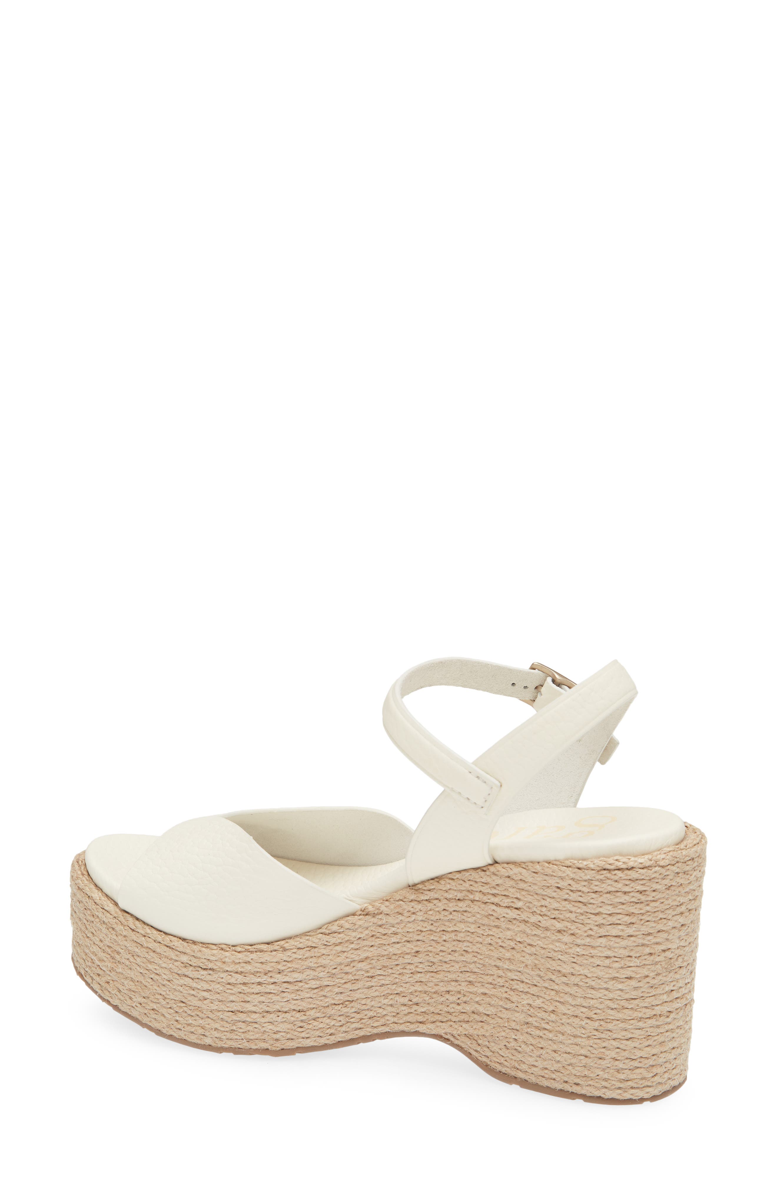 Pedro Garcia Doina Ankle Strap Platform Sandal, Alternate, color, Creme Cervo