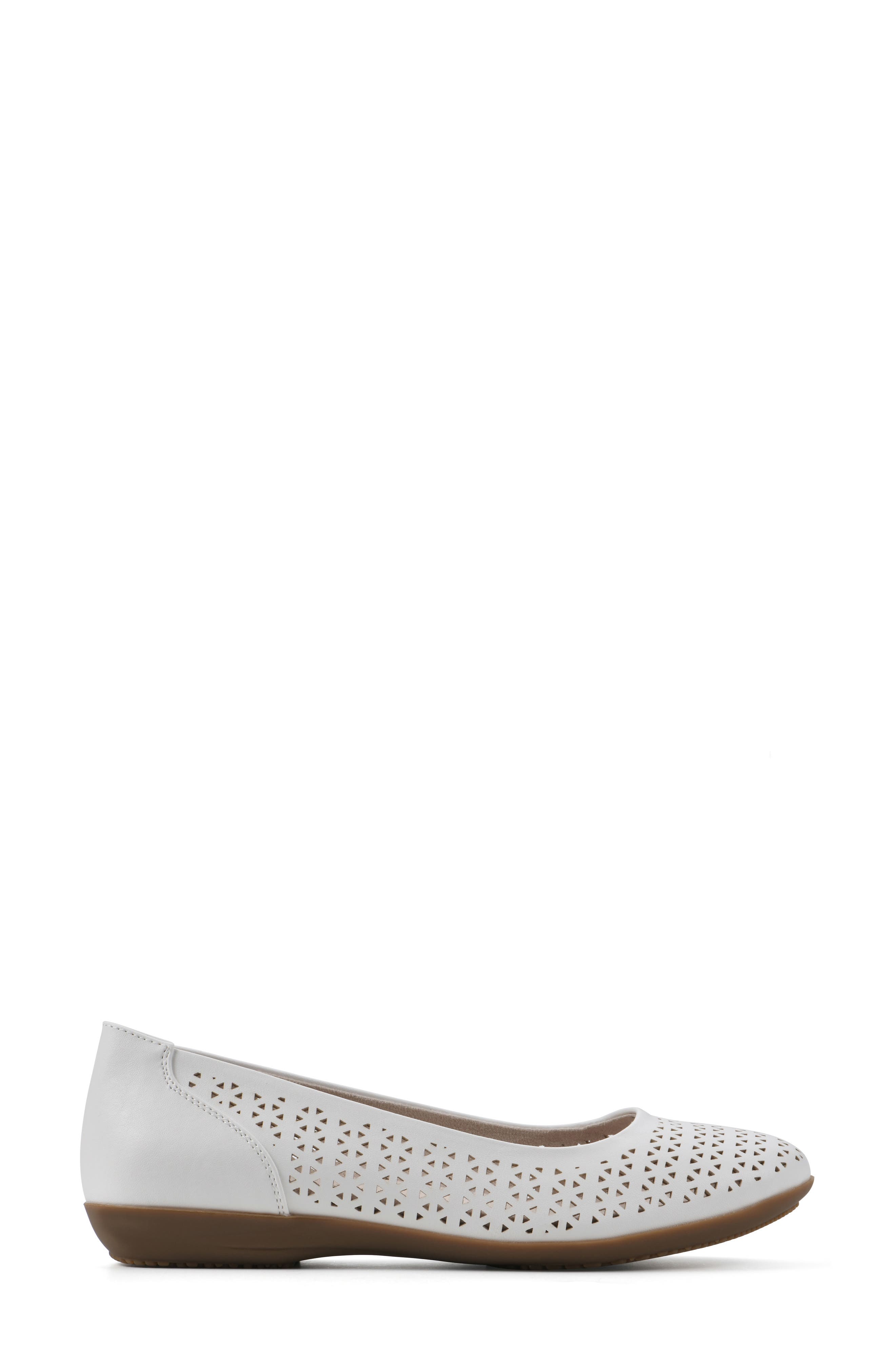 Cindy Flat, Alternate, color, WHITE BURNISHED SMOOTH