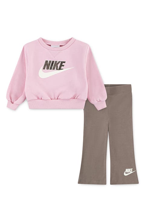 Wild Warmth Logo Sweatshirt & Flared Leggings Set (Baby)