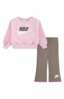 Nike Wild Warmth Logo Sweatshirt & Flared Leggings Set