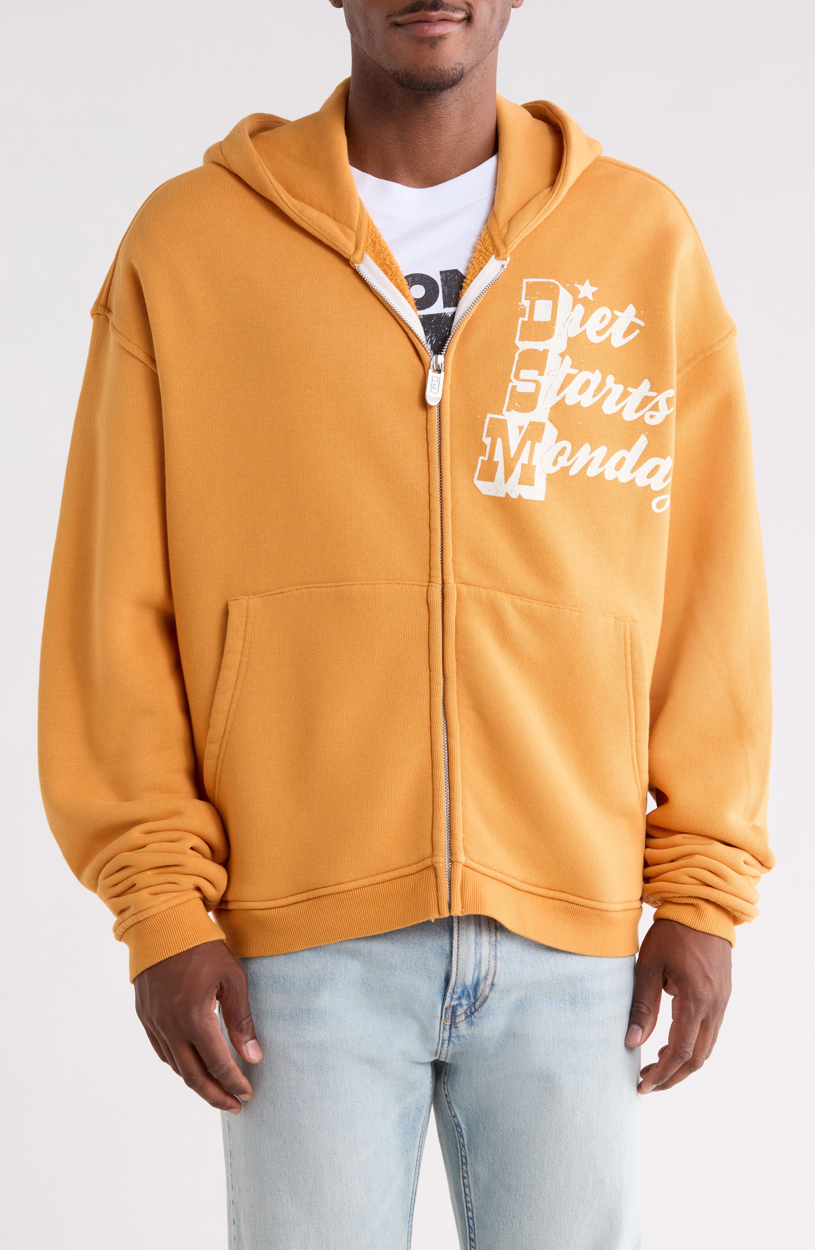 DIET STARTS MONDAY Star Full Zip Sweatshirt