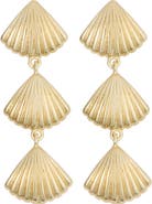 Panacea Linear Shell Drop Earrings