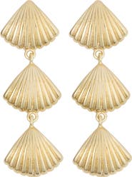 Panacea Linear Shell Drop Earrings