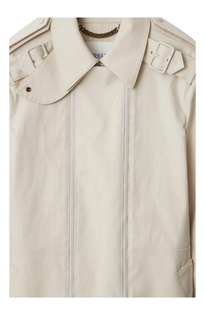 Burberry Bonded Cotton Trench Jacket, Alternate, color, Sail
