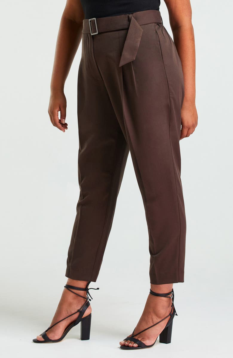 Estelle Anita Belted Ankle Pants, Alternate, color,