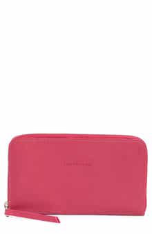 Longchamp Zip Around Leather Wallet