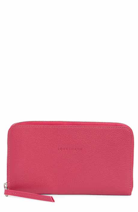 Longchamp Zip Around Leather Wallet