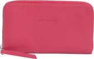 Longchamp Zip Around Leather Wallet