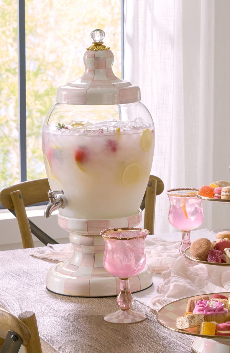 MACKENZIE CHILDS Rosy Check<sup>®</sup> Beverage Dispenser, Alternate, color, Rosy